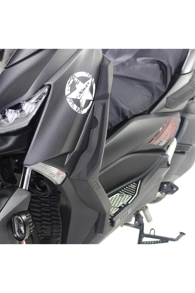 Gp Kompozit Yamaha Xmax 250-400 2018-2022 Uyumlu Bacak Koruma Siyah