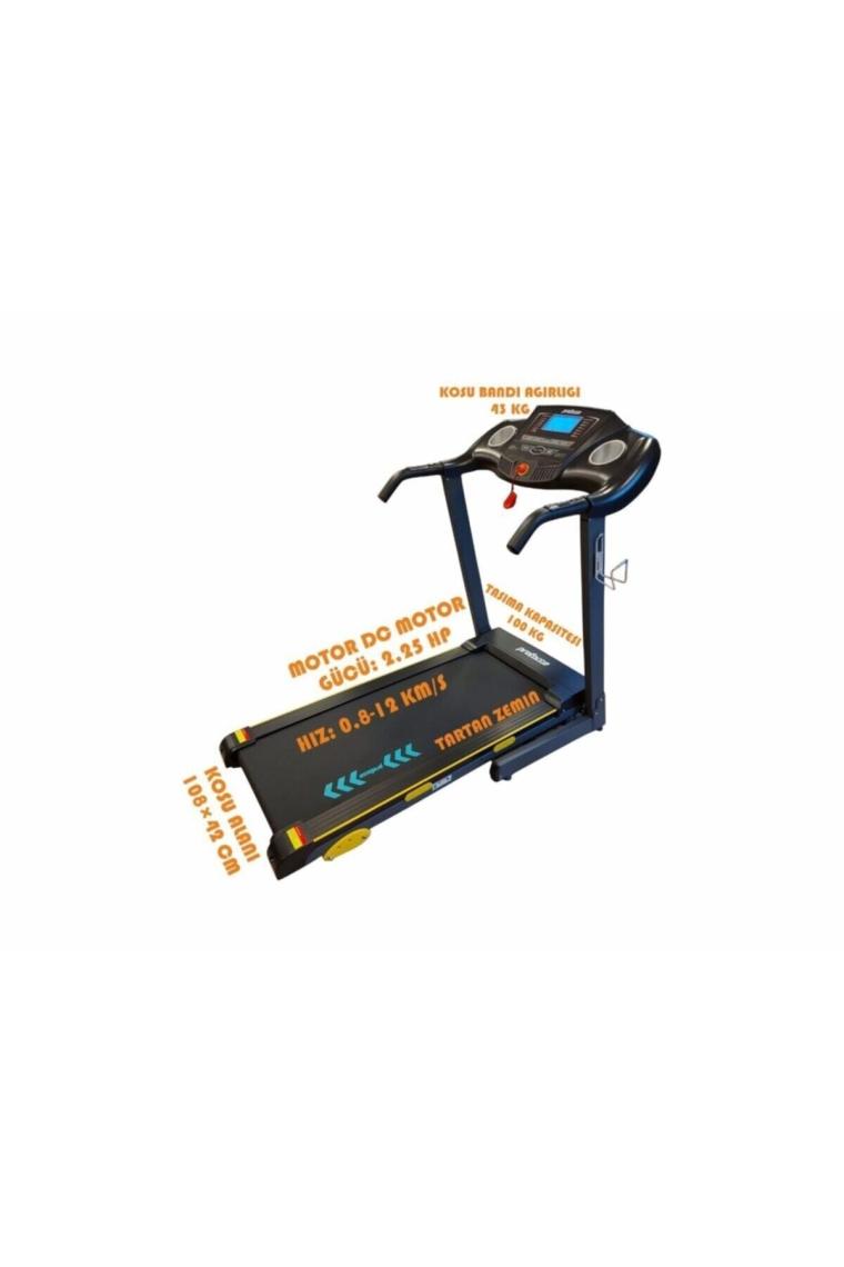 Pasifik Koşu Bandı - 2.25 Hp, Katlanılabilir, Kolay Kurulum, Led Gösterge, 0.8-14 Km/sa