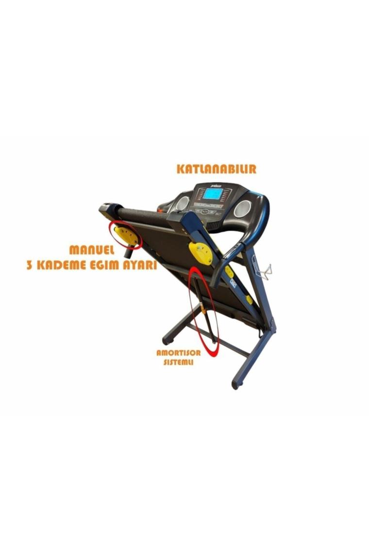 Pasifik Koşu Bandı - 2.25 Hp, Katlanılabilir, Kolay Kurulum, Led Gösterge, 0.8-14 Km/sa