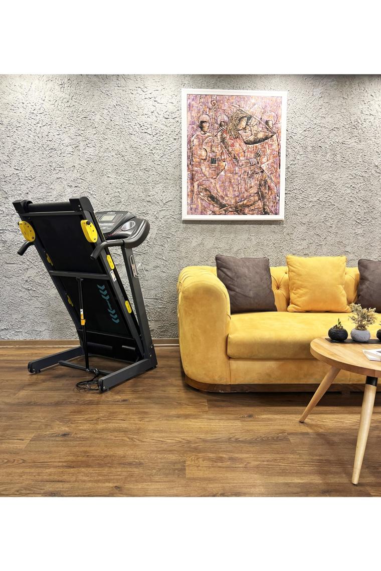 Pasifik Koşu Bandı - 2.25 Hp, Katlanılabilir, Kolay Kurulum, Led Gösterge, 0.8-14 Km/sa