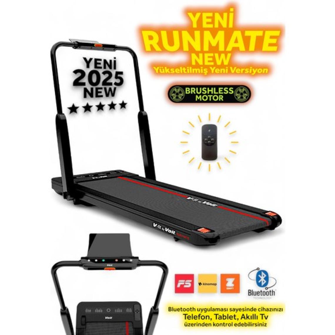 Voit V-Fıt By Voit Runmate New Koşu Bandı - Brushless Motor - Bluetooth- 12KM Hız - Uzaktan Kumanda - Akıllı Uygulama Destekli - Program Özellikli (15 Program)