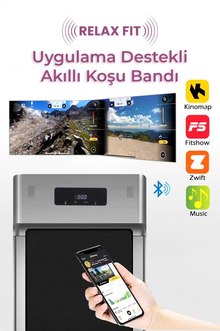 Relax Uzaktan Kumandalı Portatif Yürüme ve Koşu Bandı