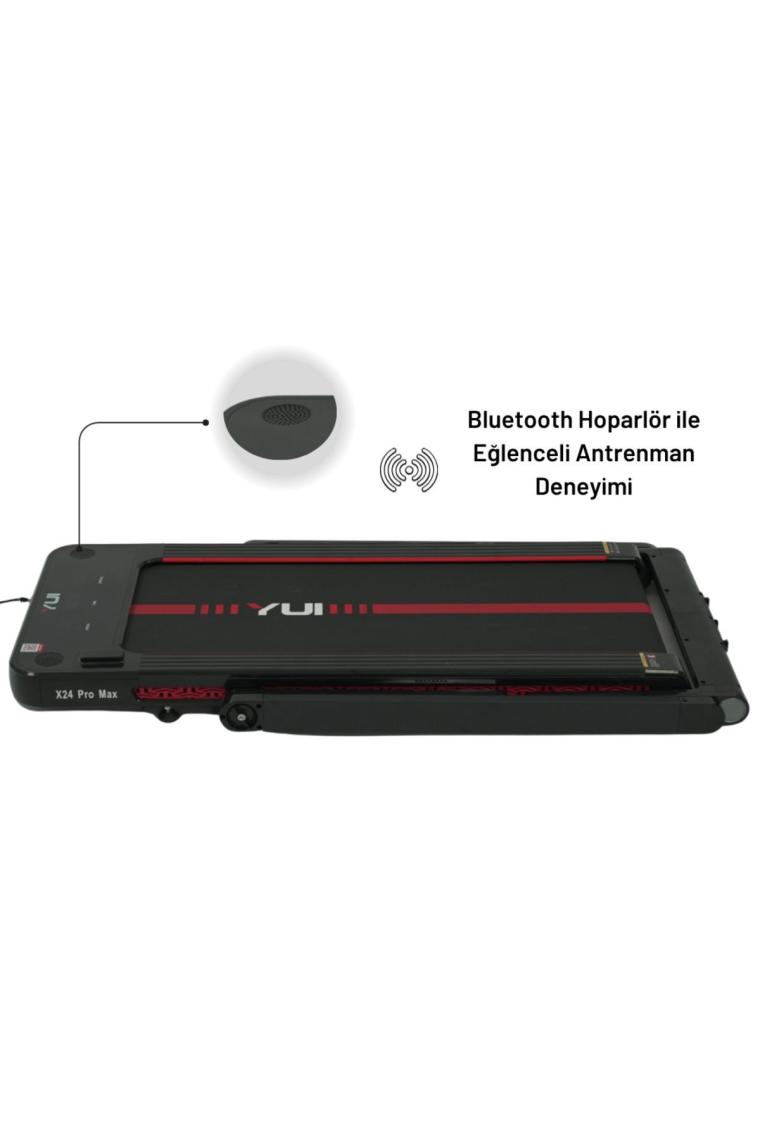 Yui X24 Pro Max 14 Km HIZ-120 kg Taşıma-Katlanabilir Akıllı Yürüyüş ve Koşu Bandı -2.5 Hp