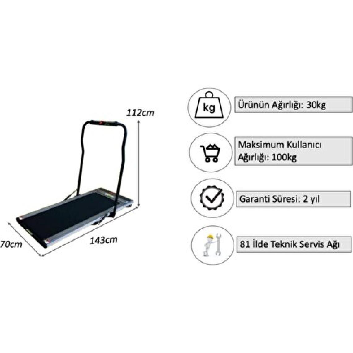 Proforce M6 Plus Uzaktan Kumandalı Yürüme Bandı