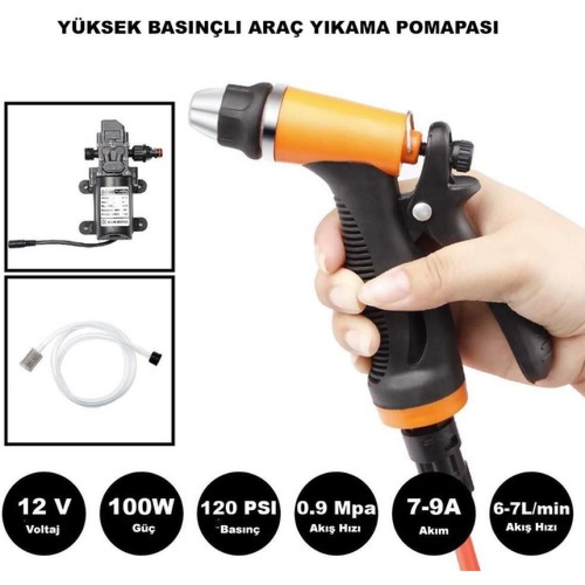 Dailytech 12 V Yüksek Basınçlı Araba Yıkama Tabancası Pompası