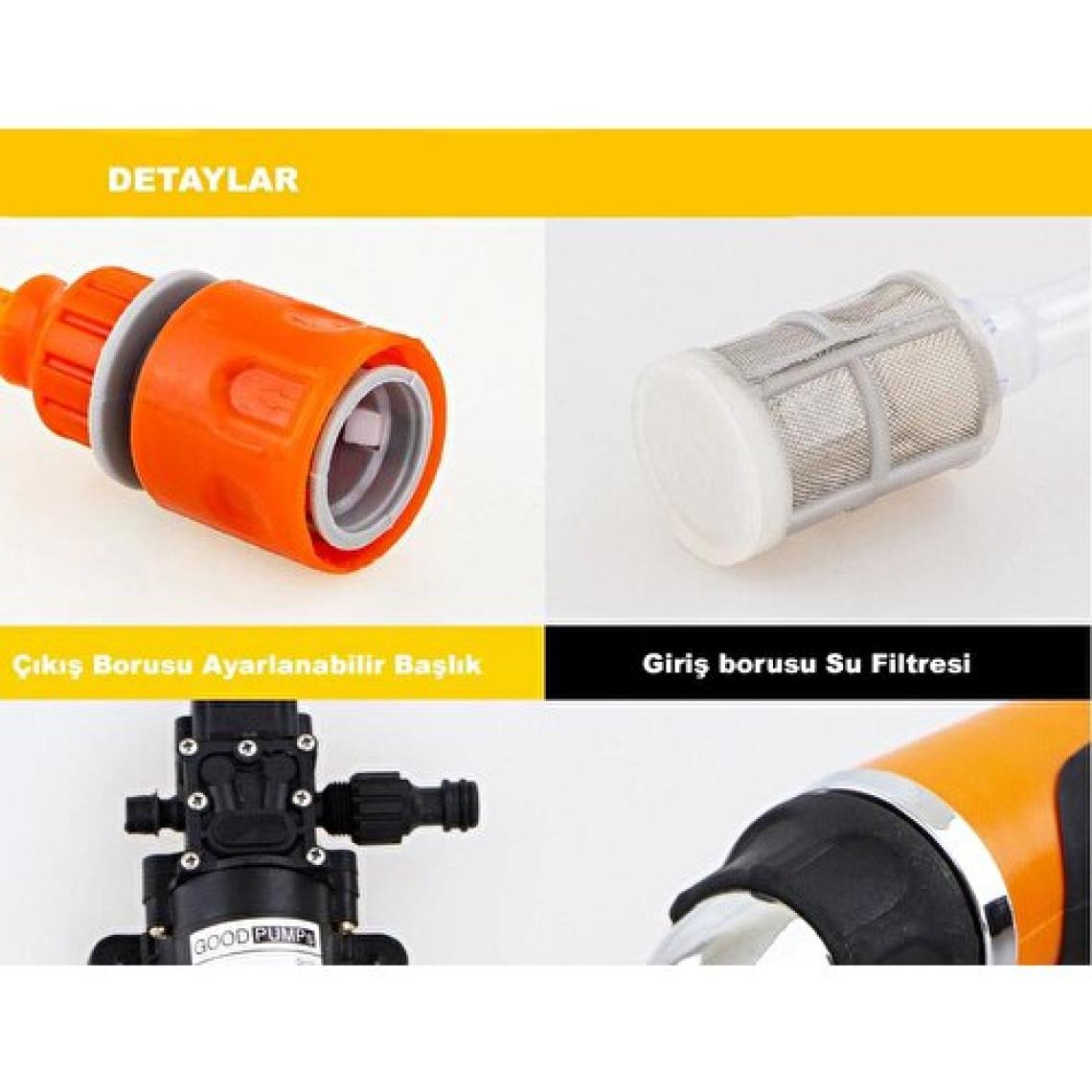 Dailytech 12 V Yüksek Basınçlı Araba Yıkama Tabancası Pompası