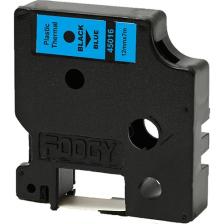 Foogy Dymo D1 Etiket Muadili 12 mm 7 mt Mavi  Siyah 45016