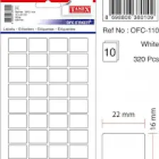 Ofc-110 Beyaz Ofis Etiketi 100 Ad-10-Lu Poşet