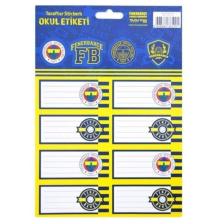 Fenerbahçe Stickers Okul Etiketi - 3 Yaprak