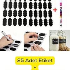 Mithra Life 25 Adet Kavanoz Baharat Kalemli Sticker Etiketi Mit1102