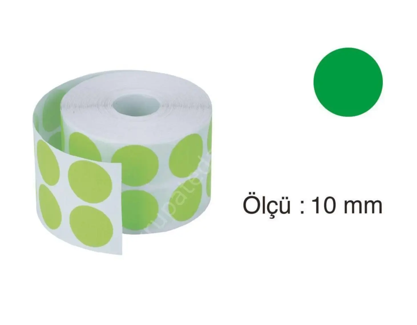 Tanex Nokta Etiket 10 mm Yeşil