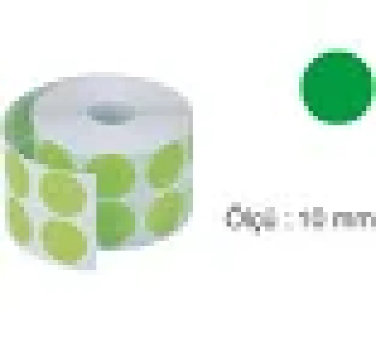 Tanex Nokta Etiket 10 mm Yeşil