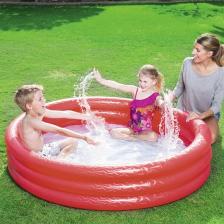 Bestway 51026 152x30 cm 3 Boğumlu Kırmızı Çocuk Şişme Havuz