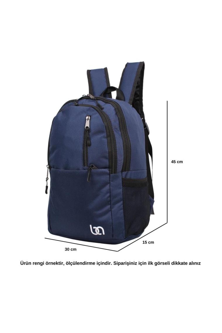 Mnt Cepli Siyah Unisex Okul Ve Günlük Sırt Çantası