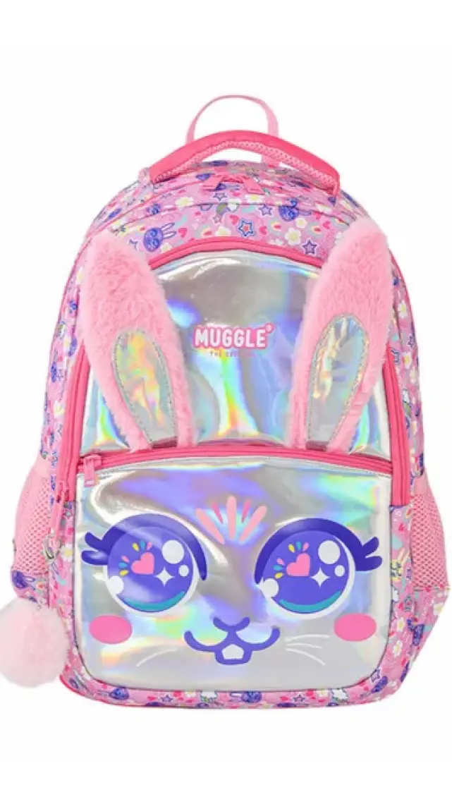Muggle Okul Çantası Bunny Pembe MU-7648