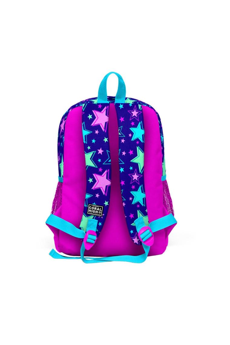 Coral High Kids Saks Yıldız Desenli Dört Bölmeli Okul Sırt Çantası 23468