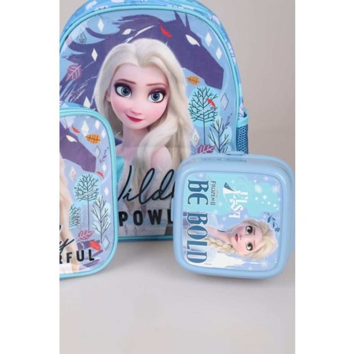 Elsa Yeni Sezon Lisanslı Elsa Frozen Anaokul Çantası,beslenme Çantası ve 2 Katlı Beslenme Kabı Seti