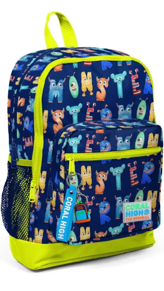 Coral High Kids Dört Bölmeli Lacivert Fosforlu Sarı 23726