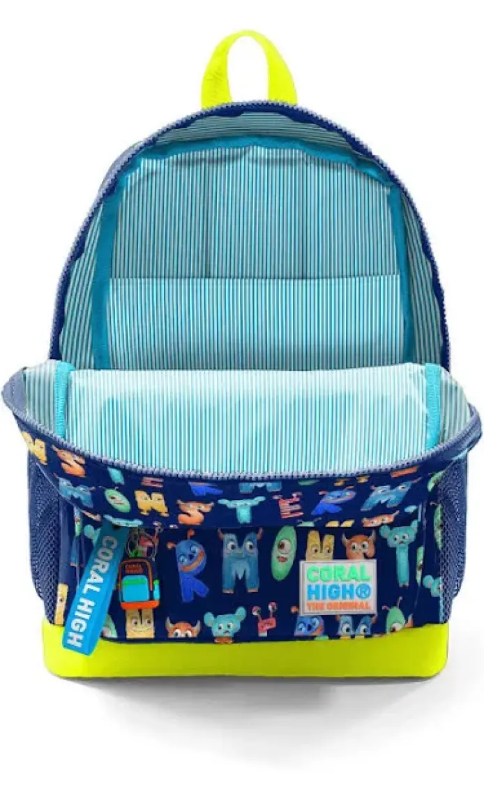 Coral High Kids Dört Bölmeli Lacivert Fosforlu Sarı 23726