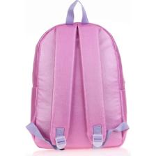 Kaukko Sparkle Duble Pembe Okul Sırt Çantası - Simli Kumaş - Ortaokul Lise Günlük