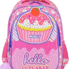 Muggle Cup Cake Kız Çocuk Sırt Çantası Pembe