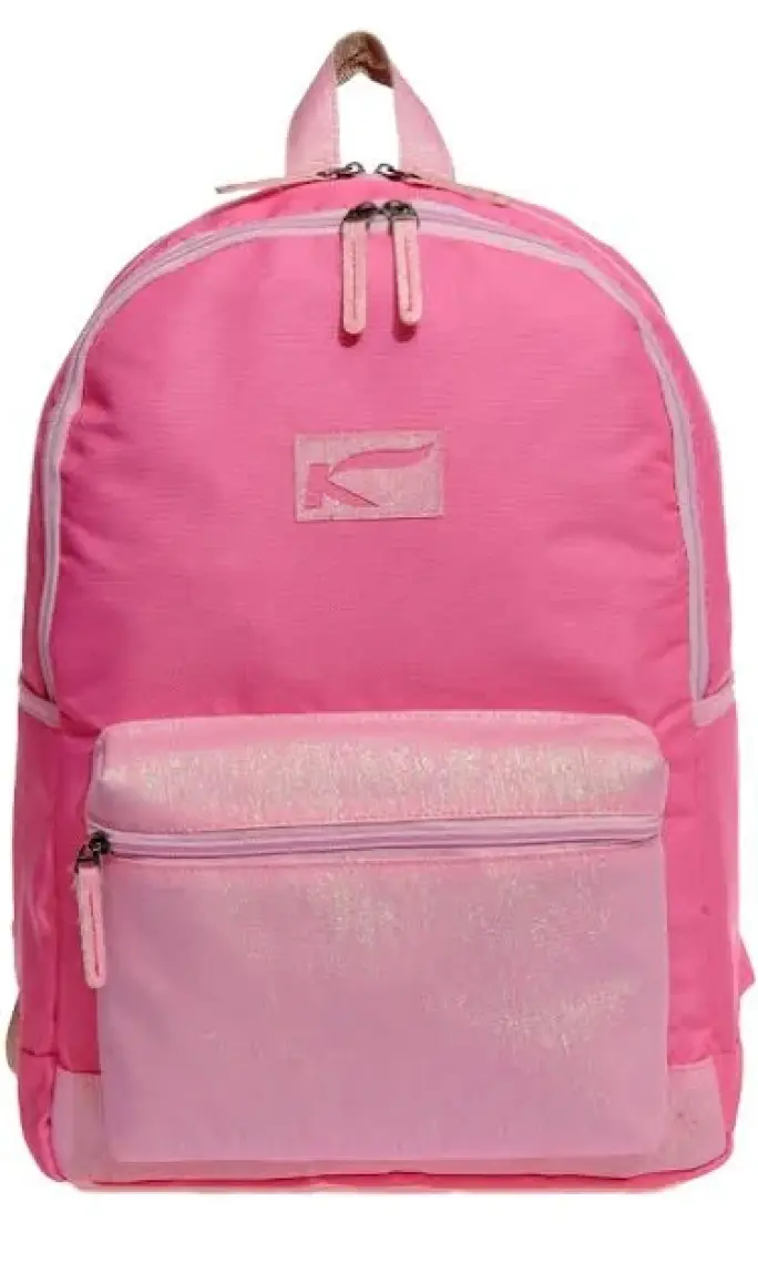 Kaukko Bright Simli Okul Sırt Çantası Pembe K1098