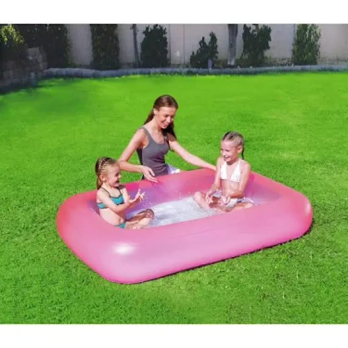 Bestway Şişme Tabanlı Dikdörtgen Havuz 51115 (164 x 104 x 25 Cm)