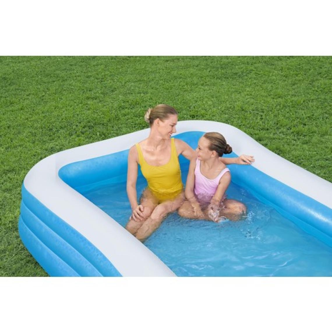 Bestway Dikdörtgen Jumbo Mavi Havuz 54009 (305 x 183 x 56 cm)