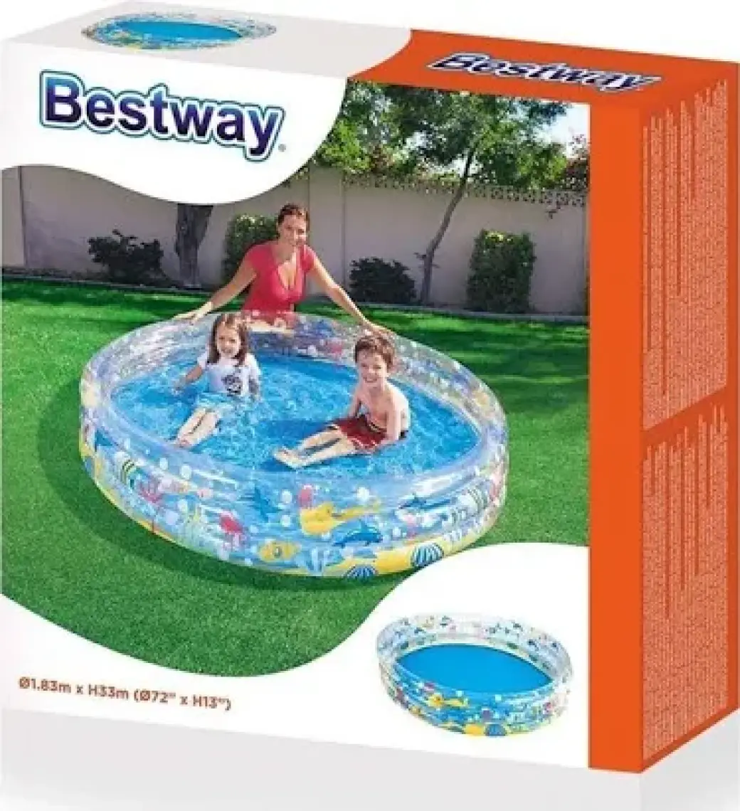 Bestway 3 Boğumlu Desenli Havuz 51005 (183 x 33 cm)