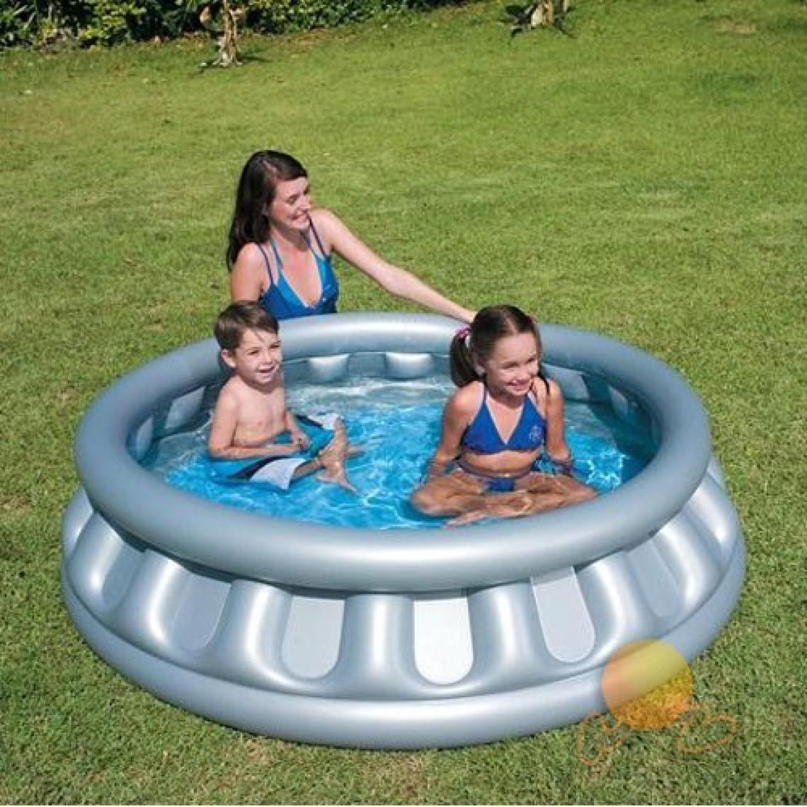 Bestway 51080 Metalik Uzay Gemisi Şekilli Havuz (157 * 41 Cm)