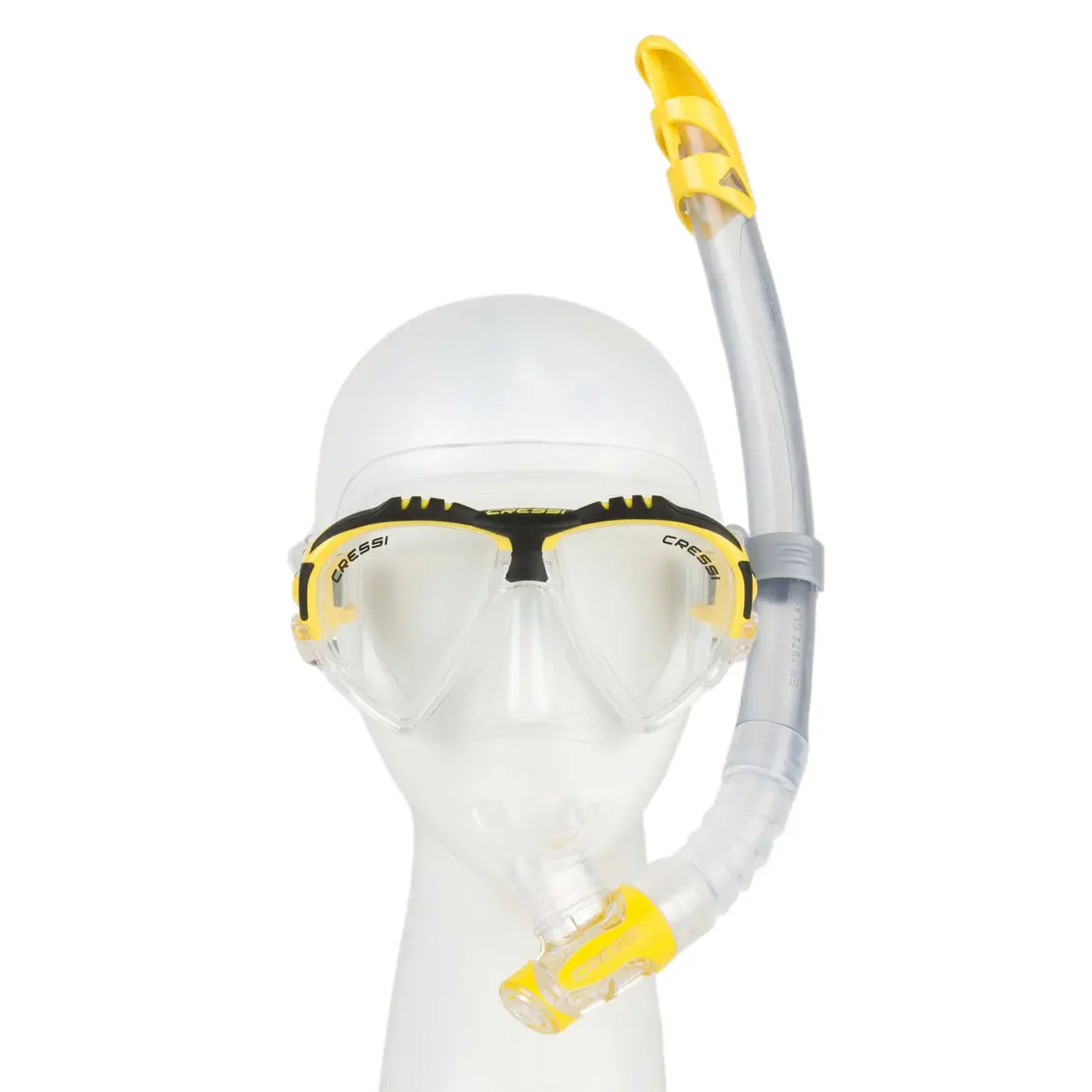 Cressi Matrix Maske Gamma Şnorkel Seti Clear-Yellow