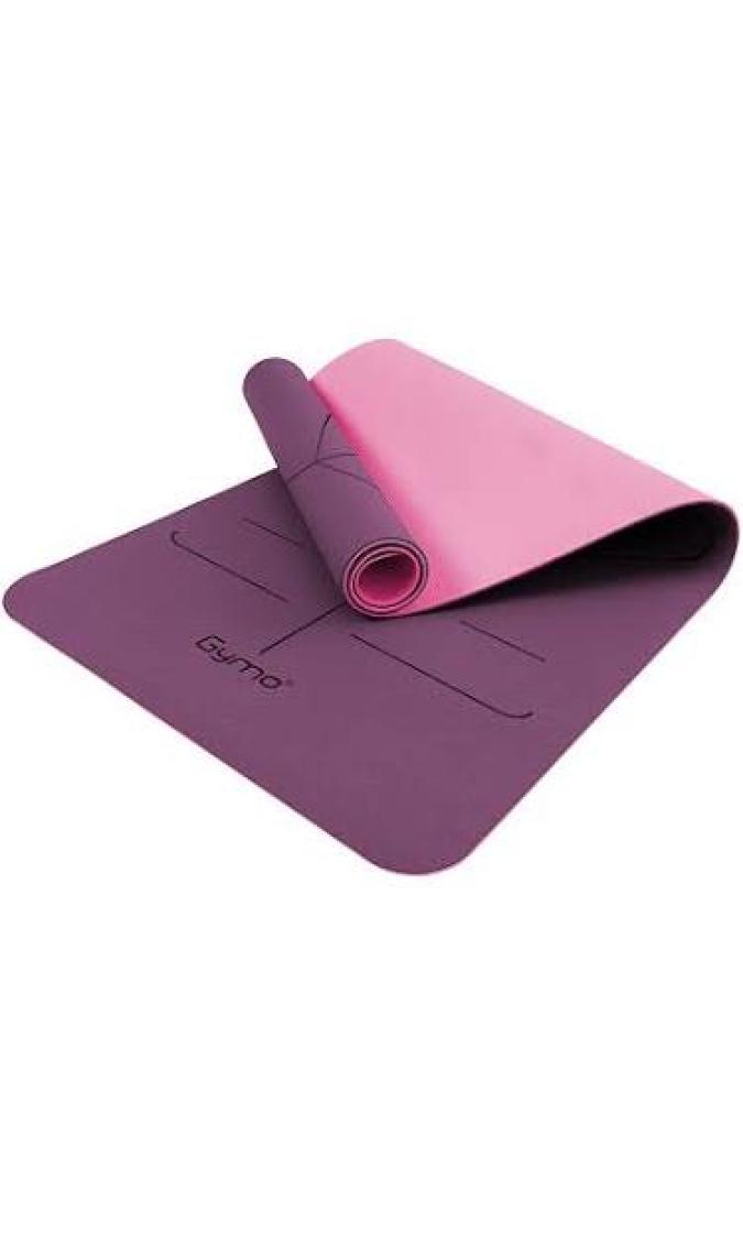 Gymo Hizalamalı 6mm TPE Yoga Matı Pilates Minderi