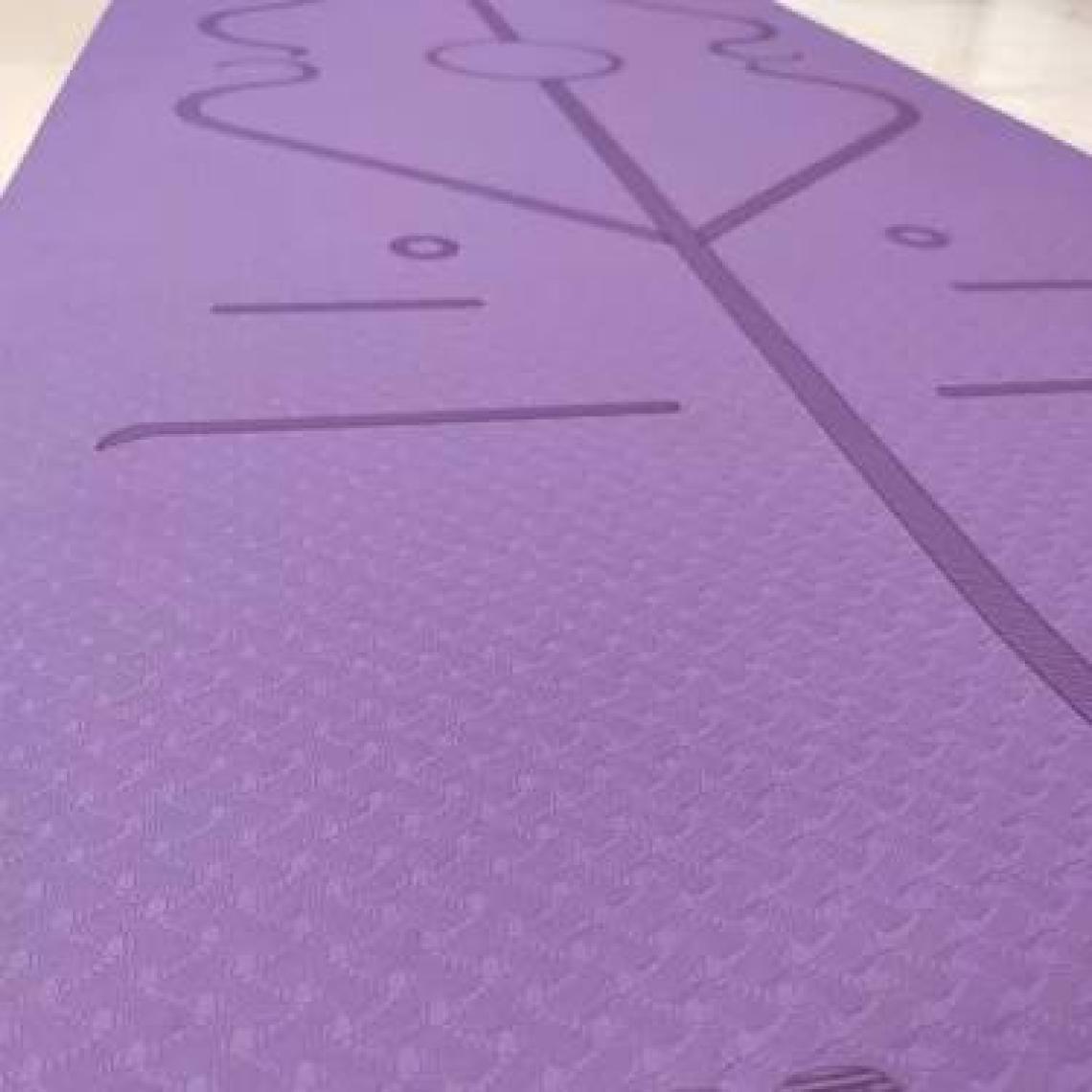 Gymo Hizalamalı 6mm TPE Yoga Matı Pilates Minderi