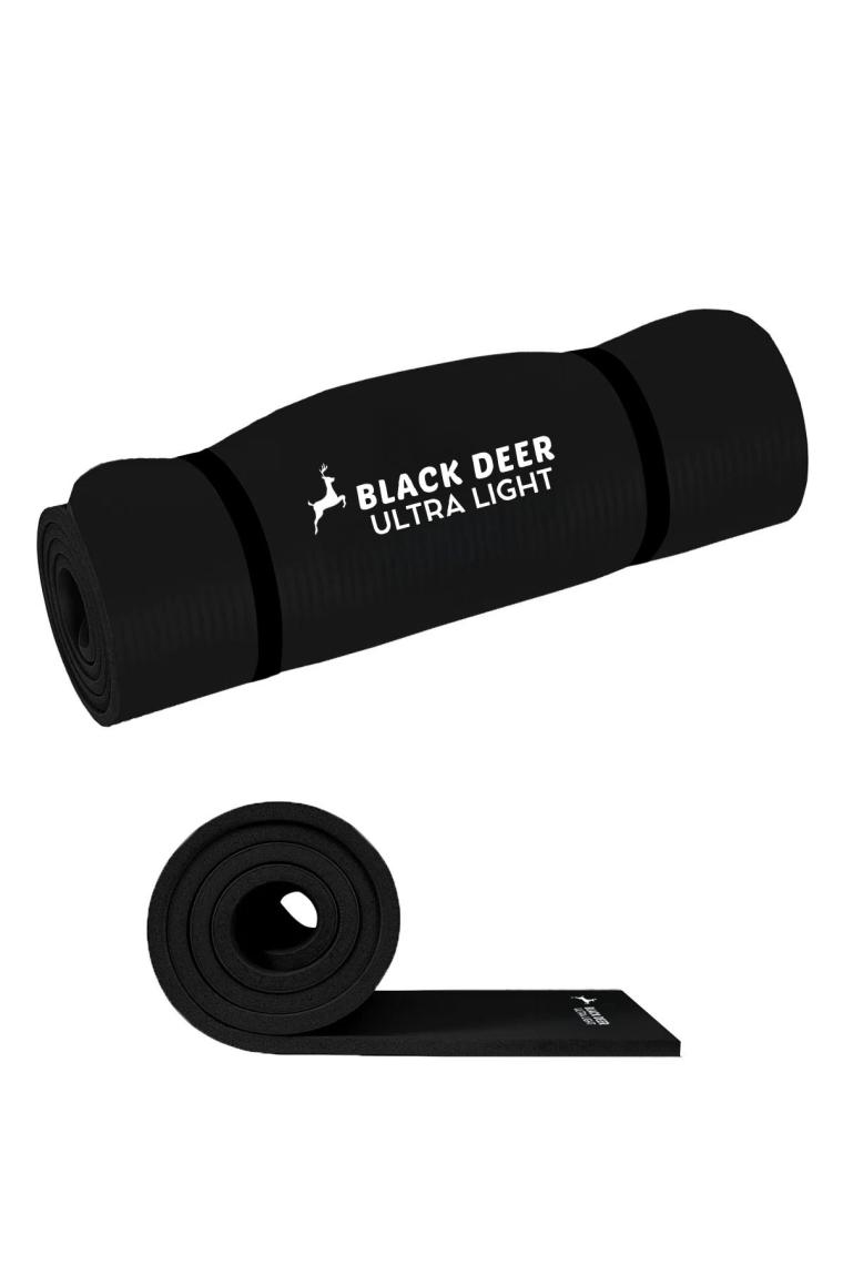 Black Deer Ultra Light Pilates Yoga Kamp Matı Egzersiz Minderi Kaymaz Taban 180X55 cm 10 mm