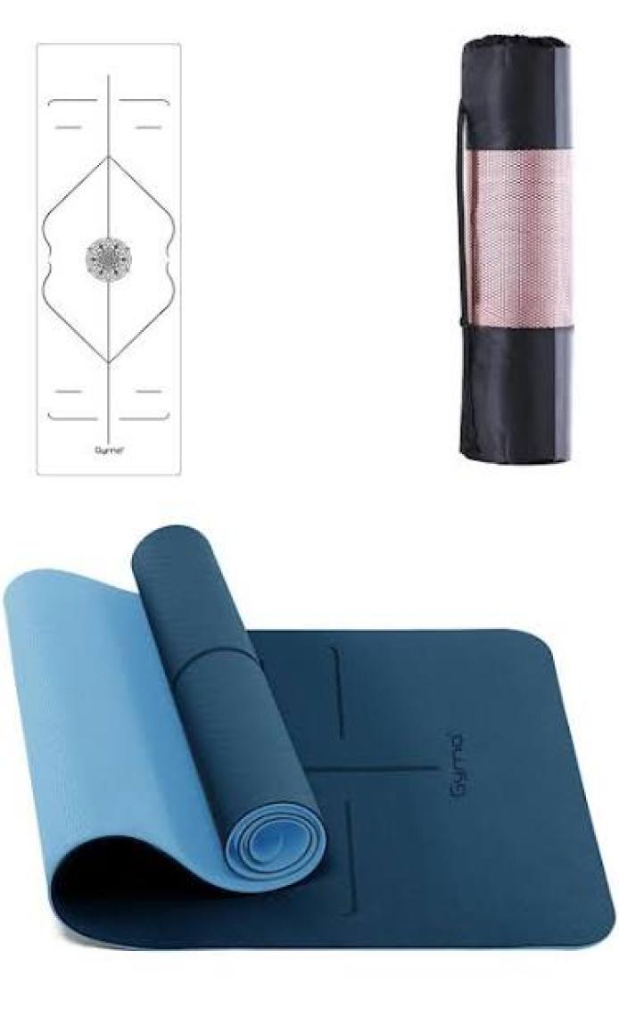 Gymo Hizalamalı 6mm Tpe Yoga Matı Pilates Minderi
