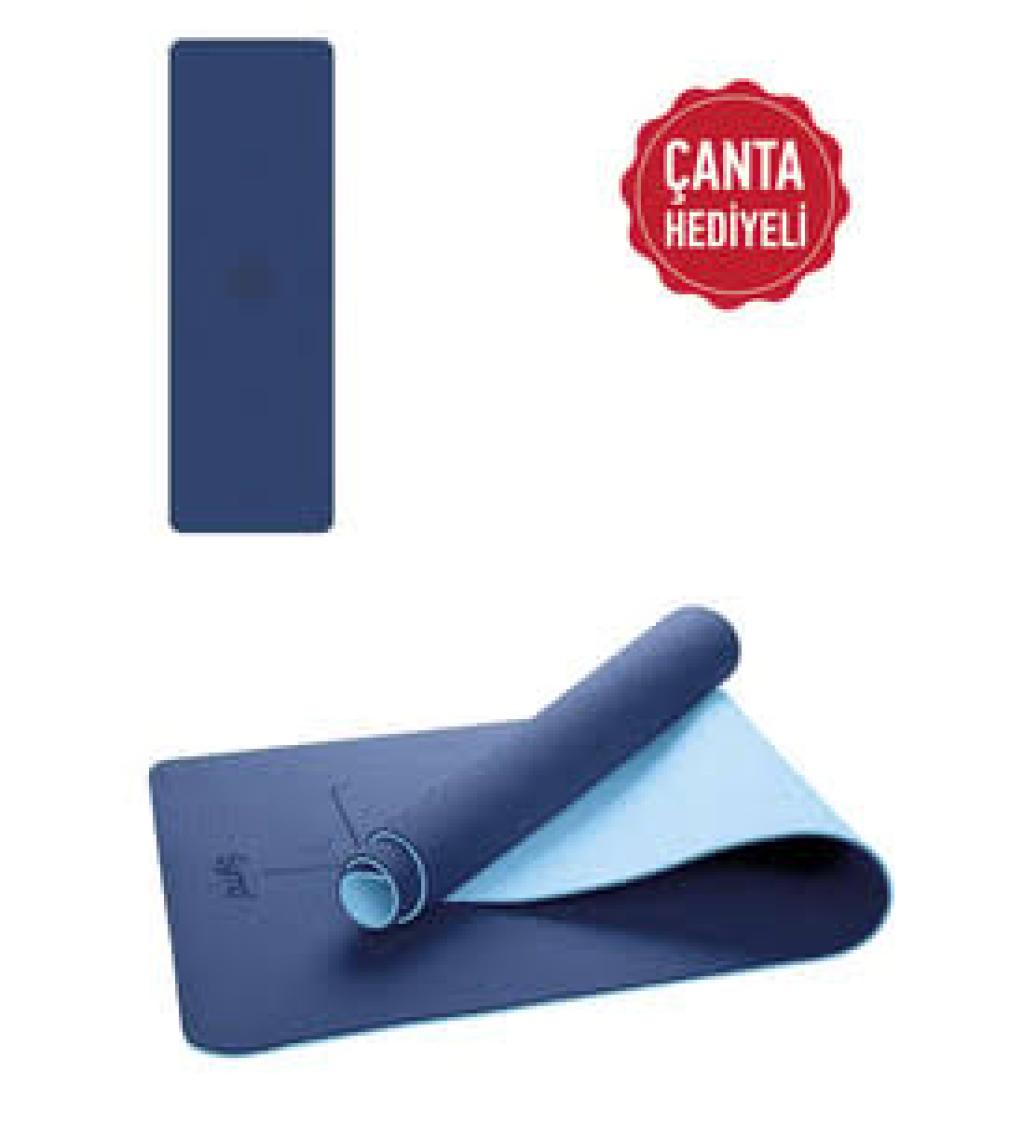 Gymo Hizalamalı 6mm Tpe Yoga Matı Pilates Minderi
