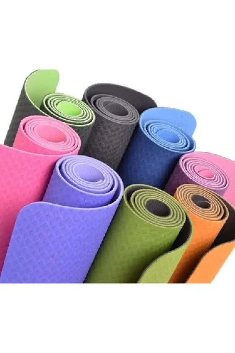 Gymo Hizalamalı Sembol 6mm Tpe Yoga Matı Pilates Minderi Scarlet