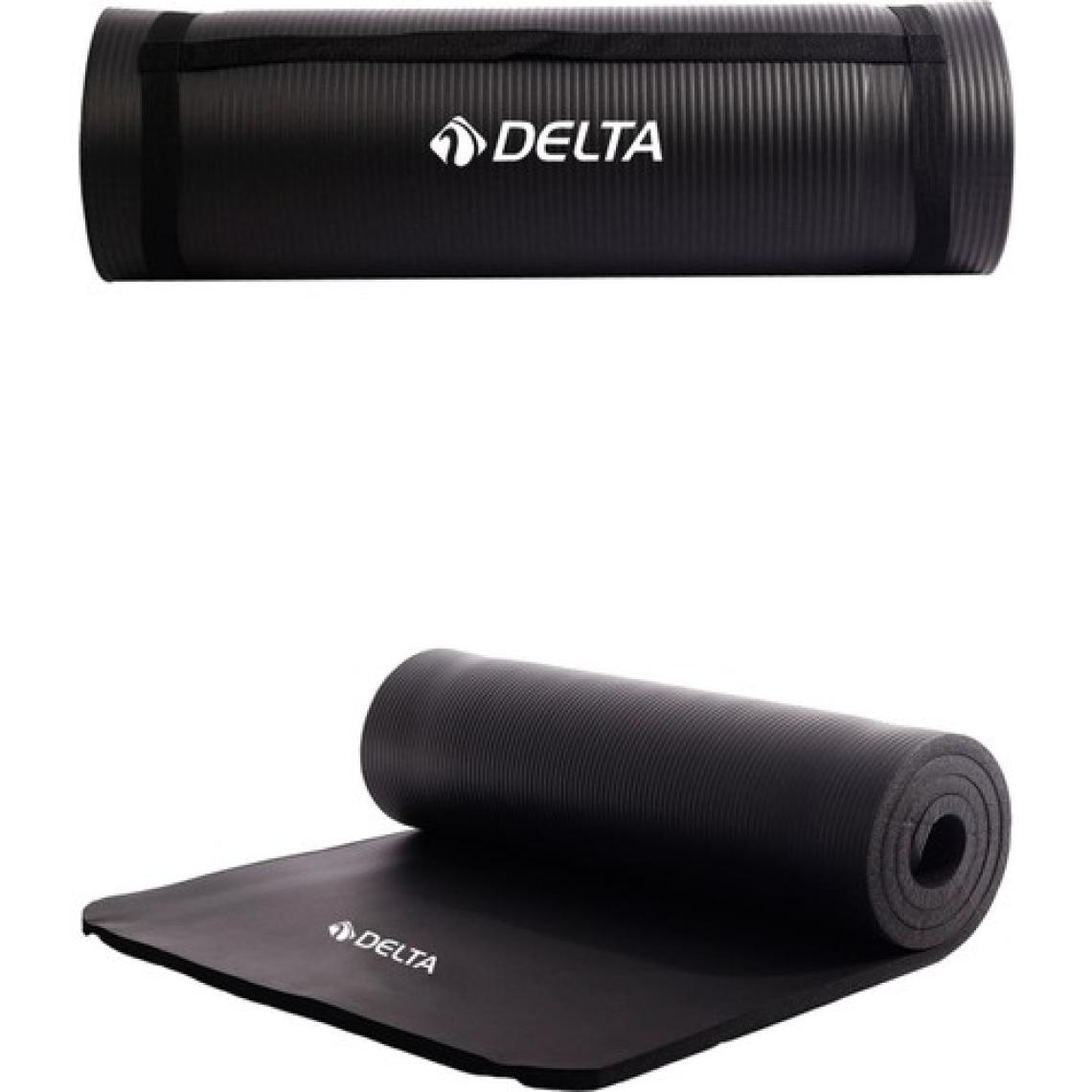 Delta 15 mm Taşıma Askılı Siyah Pilates Minderi
