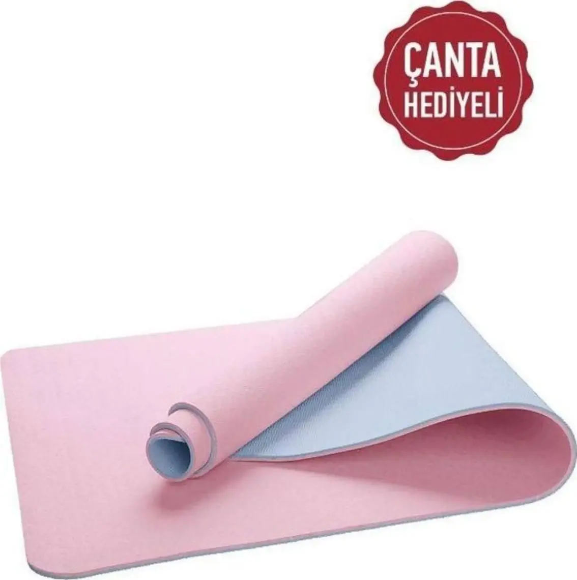 Gymo Ekolojik 6mm Tpe Yoga Matı Pilates Minderi Pembe