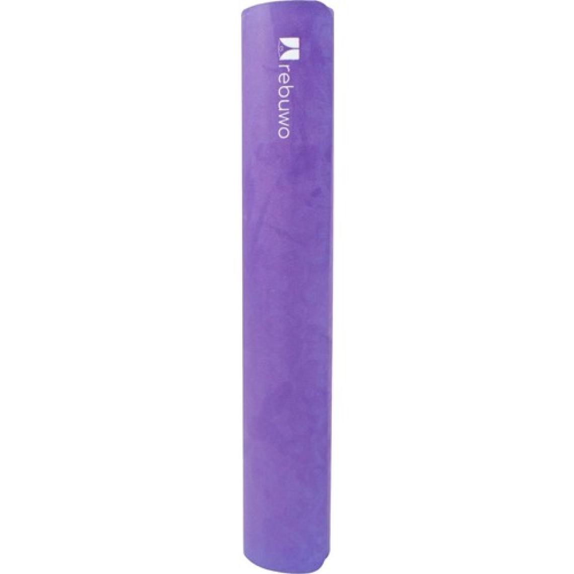 Rebuwo Kaydırmaz 5mm Süet Çocuk Doğal Kauçuk Yoga Mat Pilates Matı Mor 136 X 62 cm