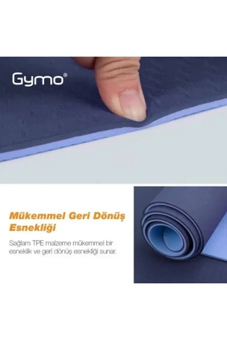 Gymo Ekolojik 6mm TPE Yoga Matı Pilates Minderi