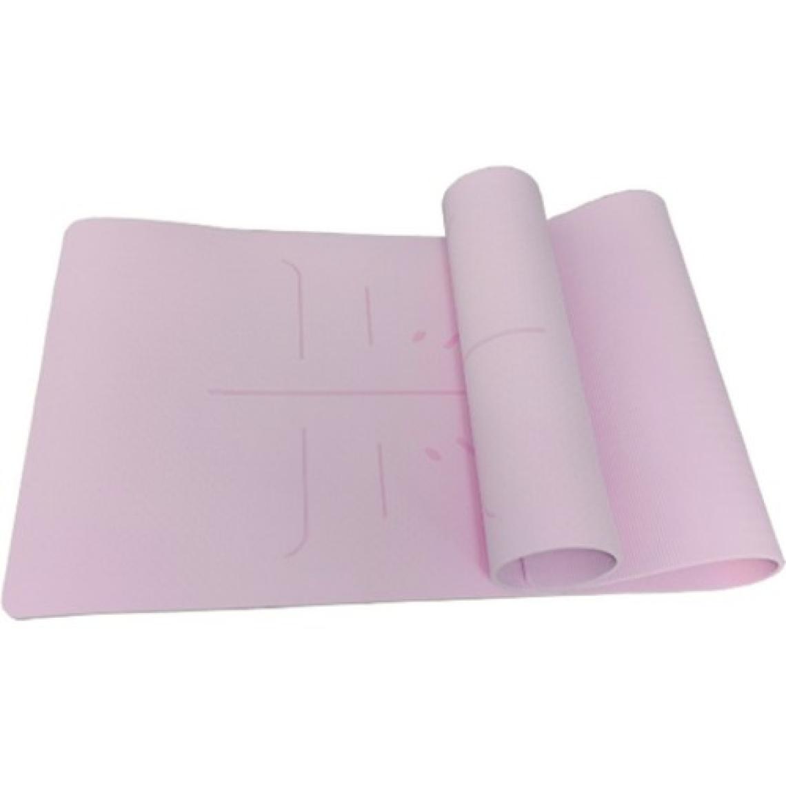 Xtr Fitness Ekstra Konforlu Yoga Matı - 8mm Kalınlık, Ekolojik Tpe Pilates Egzersiz Minderi Pembe