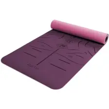 Gymo Hizalamalı Sembol 6mm Tpe Yoga Matı Pilates Minderi Mürdüm