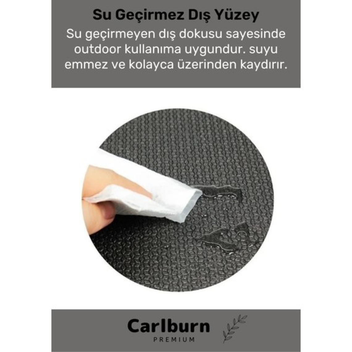 Carlburn Özel Konfor Modeli Çift Taraflı Kaymaz Silinebilir Yoga Meditasyon Minderi 6,5mm Mat
