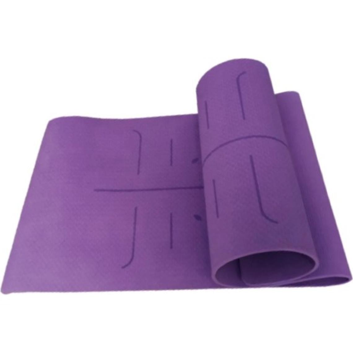 Xtr Fitness Ekstra Konforlu Yoga Matı - 8mm Kalınlık, Ekolojik Tpe Pilates Egzersiz Minderi Mor