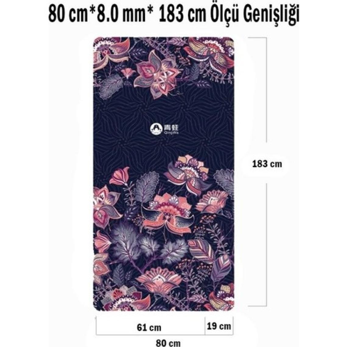 Tusi Yoga Matı ve Pilates Minderi Egzotik Bahçe 183CMX0.8CMX80CM