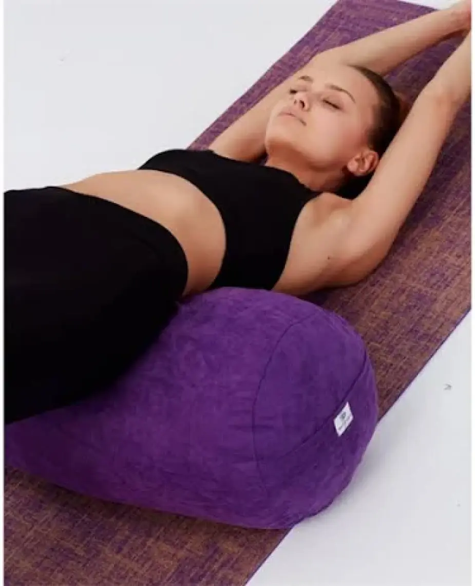 Nui Yoga Mor Bolster & Meditasyon Minderi