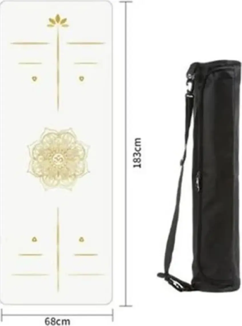 Xtr Fitness Profesyonel Kauçuk Yüzey Yoga Matı 5 mm Beyaz