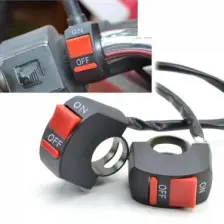 Motolinas Motosiklet Far Sis Farı Açma Kapama Gidon Düğmesi Kafesli