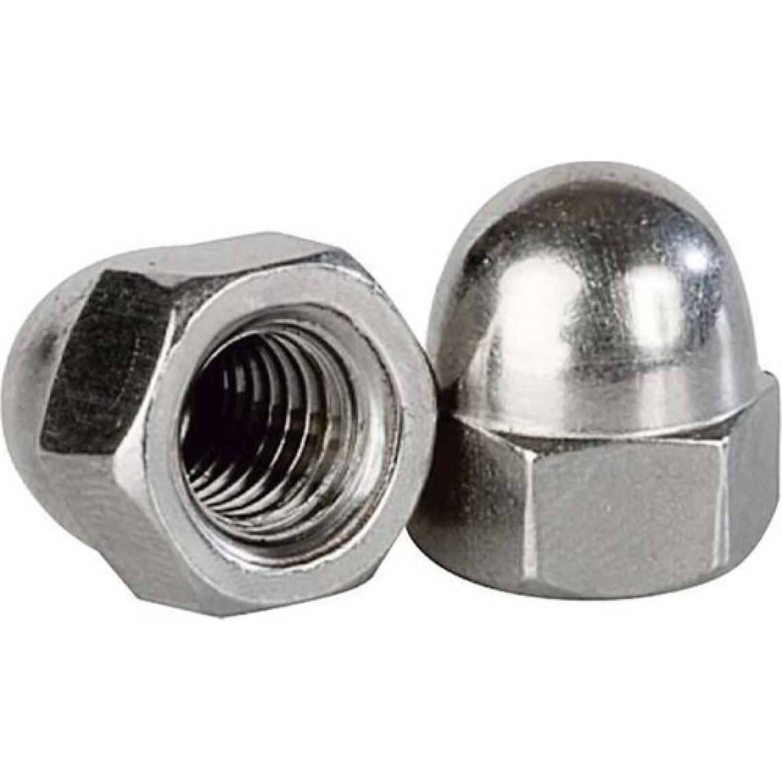 Norm Kör Somun Kaplamalı Metrik 6 mm Beyaz 10'lu Paket